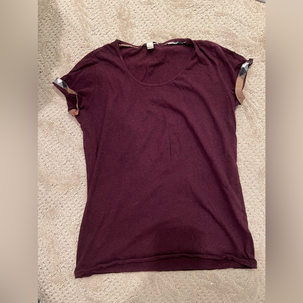 Maroon Burberry T-shirt